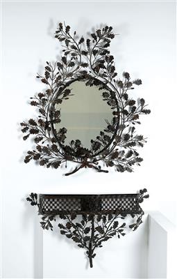A wall bracket and mirror, - Design