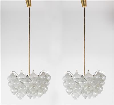 Two “Tulipan” ceiling lights, J. T. Kalmar, - Design