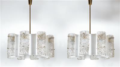 Two pendant lights, J. T. Kalmar, - Design