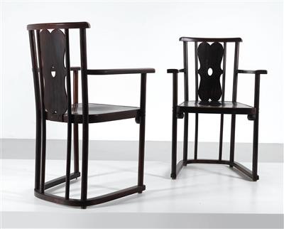 Two rare armchairs, Jacob & Josef Kohn c. 1910, - Design