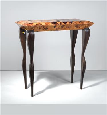 Kleiner Tisch mit aufklappbarem Deckel, Ria  &  Yiouri Augousti, Frankreich um 1995 - Design