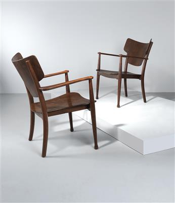 Two Portex armchairs, designed by Orla Molgaard-Nielsen & Peter Hvidt in 1944, - Design