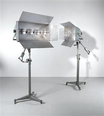 Two large stage / studio lights, Type 02Stb, c. 1950/1960, - Design
