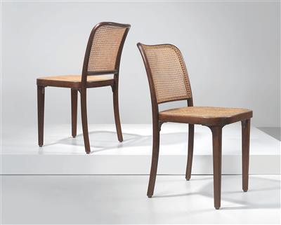Two chairs, Model No. A 811, designed by Josef Hoffmann c. 1927/1930, - Design