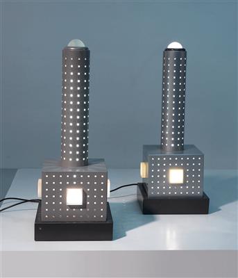 Two Maddalena table lights from the Stillight series, designed by Matteo Thun & Andreas Lera in 1985/86, - Design