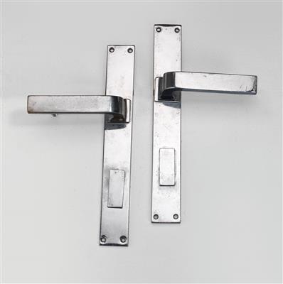 Two door handles, designed by Otto Wagner - Design