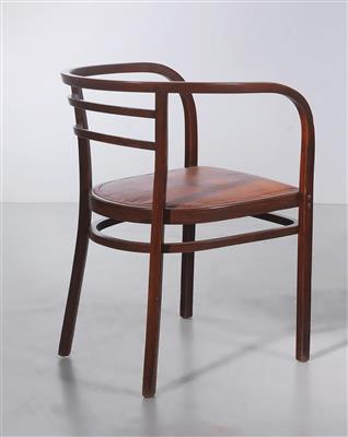 An armchair, designed by Otto Wagner c. 1904, manufactured by Thonet, - Design