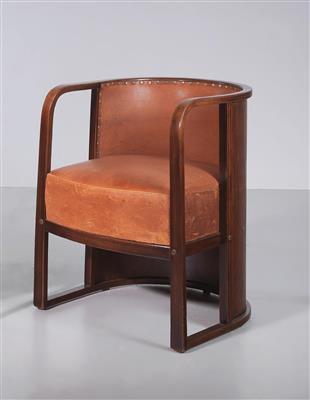 An armchair, Model No. 421/F, designed by Josef Hoffmann - Design