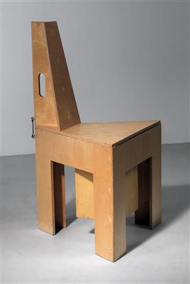 Prototype of a ‘Shoeshine’ chair, designed and manufactured by Werner Schmidt*, Austria, 1987, - Design