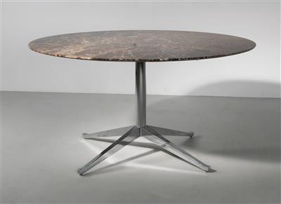 A circular marble table, designed by Florence Knoll in 1961, - Design