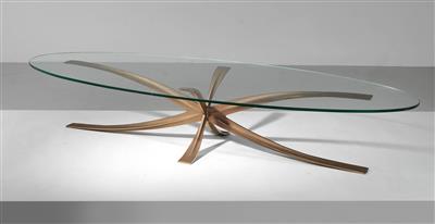 A rare large sofa table / couch table, Michel Mangematin, France, c. 1965–70, - Design