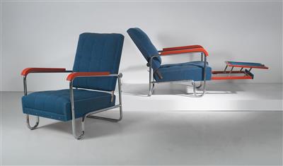 Two armchairs, Model No. K418, from Series K, designed by Walter Knoll c. 1932, - Design