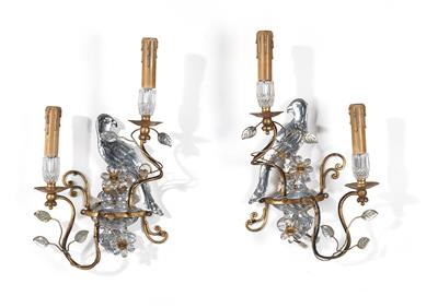 Two wall lights, Maison Bagues, first half/middle of the 20th century, - Design