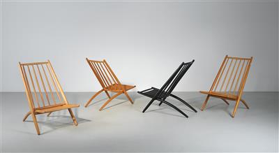 Satz von vier "Congo" Lounge Sesseln, Entwuf Ilmari Tapiovaara - Design