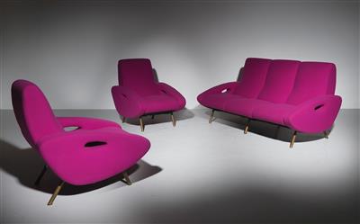Seltene Sitzgruppe / Lounge: Entwurf Maurice Mourra Freres, - Design