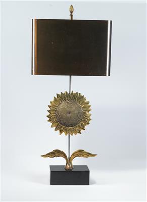 Tischlampe Sun mit Schaft in Form einer Sonnenblume, Entwurf Chrystiane Charles - Design