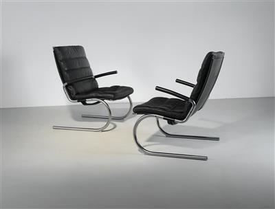 Two lounge chairs, designed by Jorgen Kastholm - Design