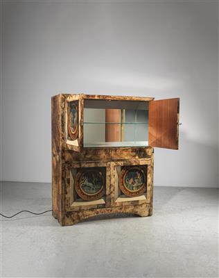 An unusual cocktail cabinet from the “trompe l’oeil” series, Aldo Tura - Design