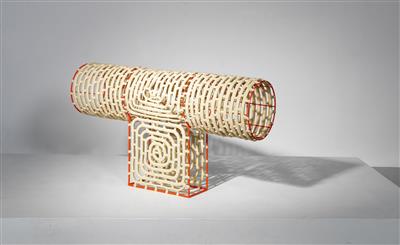 A unique stool / seating object, designed and manufactured by Nawaaz Saldulker - Design
