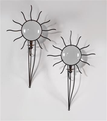 Two wall appliques / wall sconces, André Dubreuil - Design