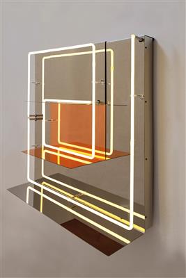 A “Quadri Luminosi” Light / Wall Shelf, designed by Paolo Giordano & Ouwen Mori, - Design