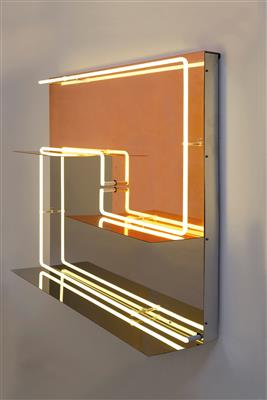 "Quadri Luminosi"-Licht/Wandregal, Entwurf Paolo Giordano  &  Ouwen Mori, - Design