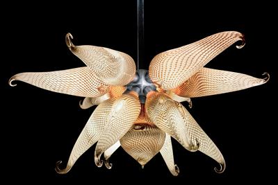 An Unusual, Unique Phoenix Ceiling Lamp, designed and manufactured by Peter Kuchler III, - Design