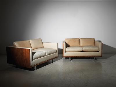 Zwei Lounge Sofas, Entwurf Milo Baughman - Design