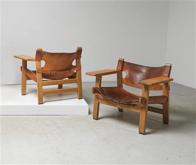 Two “Spanish Chairs” Mod. No. 2226, designed by Børge Mogensen, - Design