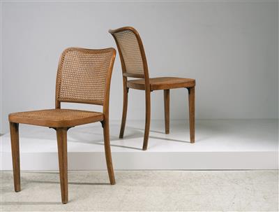 Zwei Stühle Mod. A 811, Entwurf Josef Hoffmann - Design