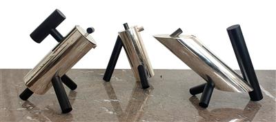 A Set of Three Coffee Pots “Walking”, designed by Matteo Thun * - Design