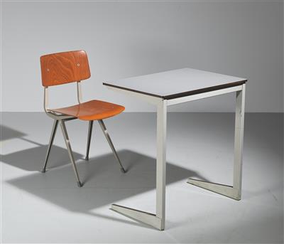 Schreibtisch und Stuhl Mod. Result, - Design