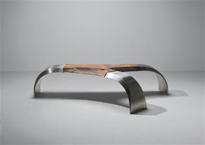 Unikat Sitzobjekt / niedriger Tisch Mod. 'Bench', - Design