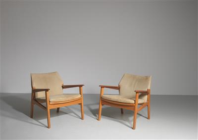 Two Rare Lounge Chairs, designed by Hans Olsen - Design