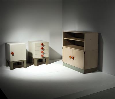 Kommodenset / Schrankmöbel aus der 'Kubirolo'-Serie, Entwurf Ettore Sottsass - Design