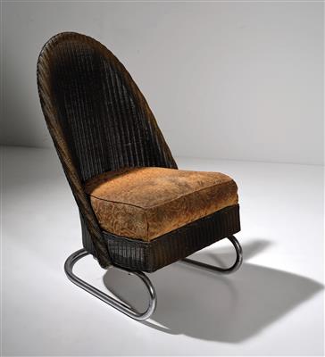 Korbsessel Mod. Nr. M. B. T. B., Lloyd Loom Furniture, W. Lusty  &  Sons, - Design