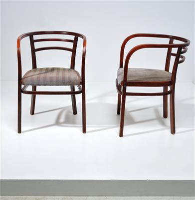 Two armchairs, designed by Otto Wagner - Design