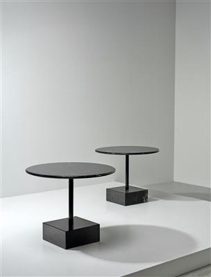 Zwei Beistelltische / Coffeetables Modell Gueridon Primavera, Entwurf Ettore Sottsass - Design