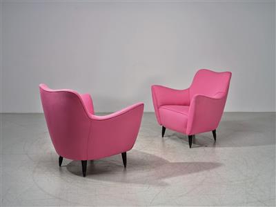 Two lounge chairs, designed by Guglielmo Veronesi - Design