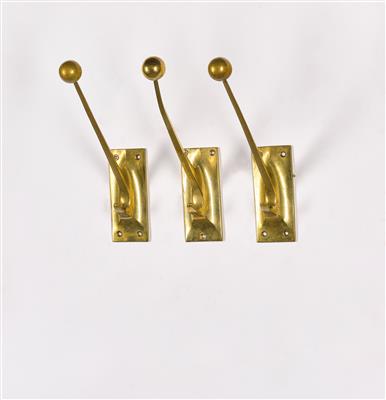 A Set of Three Wall Hooks, designed by Adolf Loos, - Design