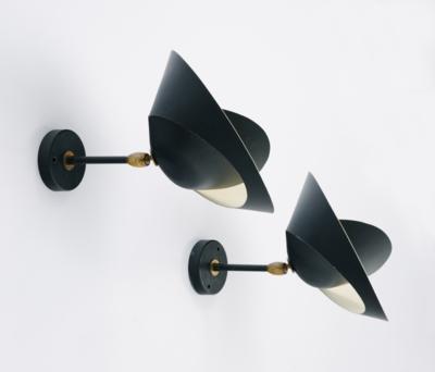 Paar "Petite Saturne"-Wandappliquen, Serge Mouille *, - Design