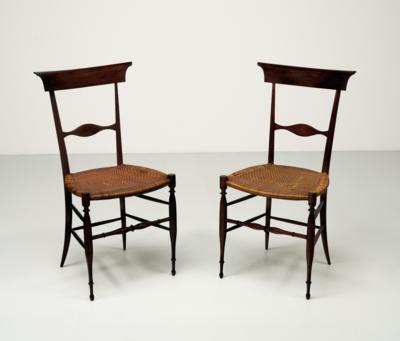 Two “Chiavari” chairs, Giovanni Battista Ravenna, - Design