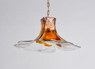Blütenförmige Deckenlampe, Entwurf Carlo Nason - Design