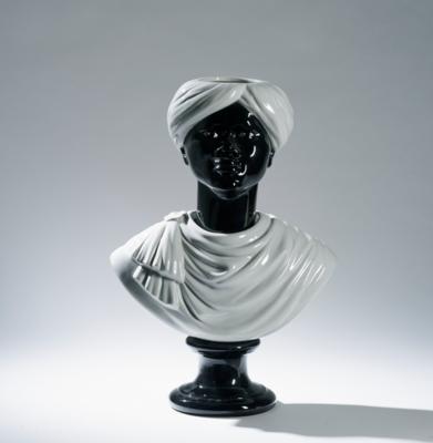 A flower pot in the form of a bust of an Arab, Piero Fornasetti, Italy, - Design