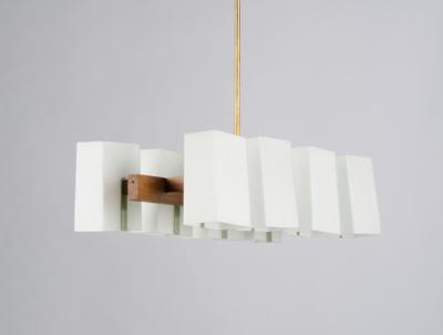 A ceiling lamp with eight glass diffusers, - Design