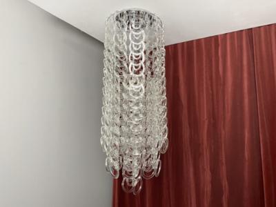 Imposante Deckenlampe aus mundgeblasenem Murano Glas, Italien, - Design