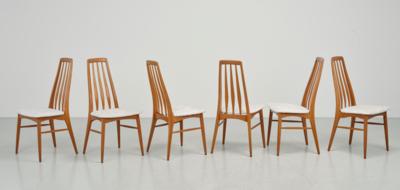 A set of six dining chairs mod. Eva, designed by Niels Koefoed - Design
