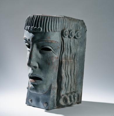 Skulptur in Form eines Kopfes, USA, 2. Drittel 20. Jahrhundert, - Design