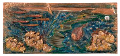 A large wall panel / relief with underwater depiction, Germany c. 1960, - Design