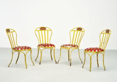 Vier Gartenstühle, Francois A. Carre, Paris - Design